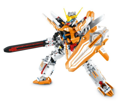 Stavebnice robot oranžový 24x16,8x30 cmiM.Master