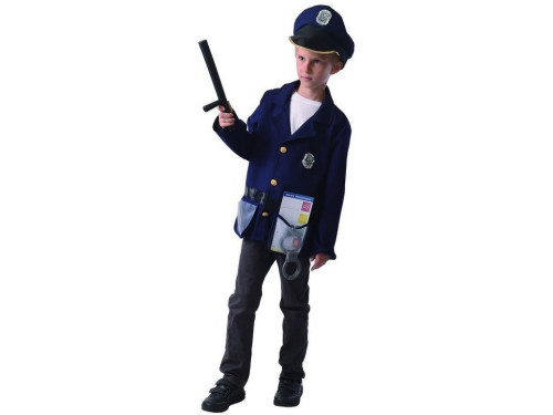 Kostým na karneval - policista, 120 - 130 cm