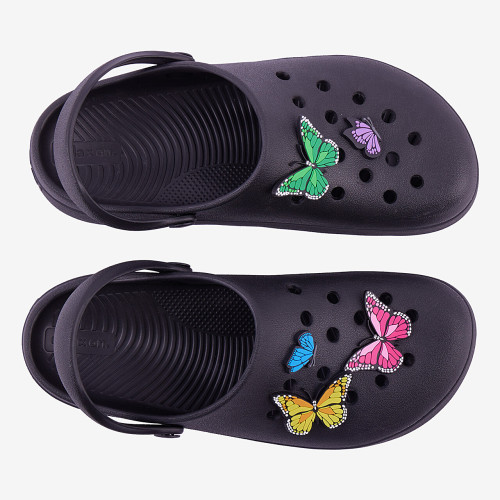 Amulety - ozdoby na boty Amuletz Set motýlků mix Coqui