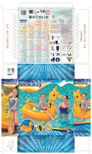 Nafukovací lama s úchyty 1,29 m x 1,10 m Bestway