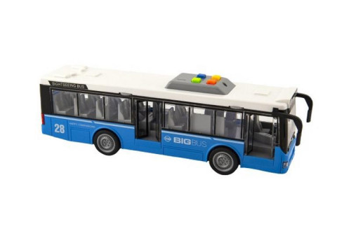 Autobus modrý na baterie
