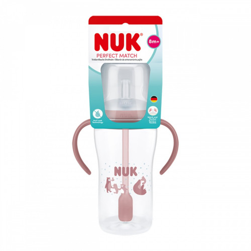 Kojenecká láhev Perfect Match na učení s brčkem Bear 260 ml NUK