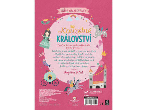 Kouzelné království - 1400 diamantů k nalepení, omalovánky