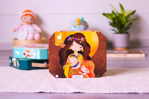 Umělecké puzzle pro děti v kufříku Klimt 100 ks Janod