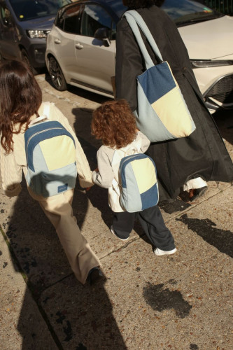 Patchwork Mini Backpack - batůžek Denim Studio Noos