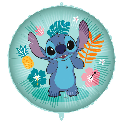Kruh Stitch Hawaii 46 cm fóliový balónek + závaží
