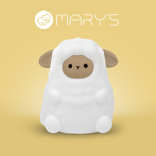 LED silikonová noční lampička Rgb - ovečka Mary's