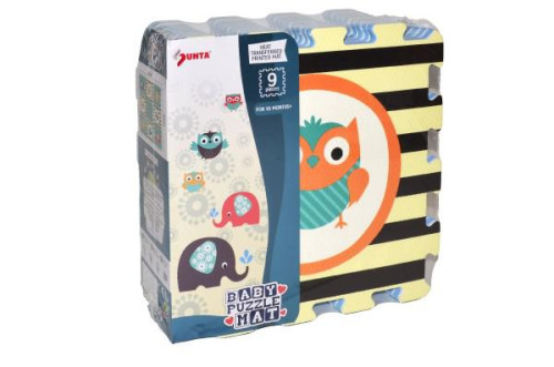 Pěnové puzzle sovy 9 ks 32x32 cm