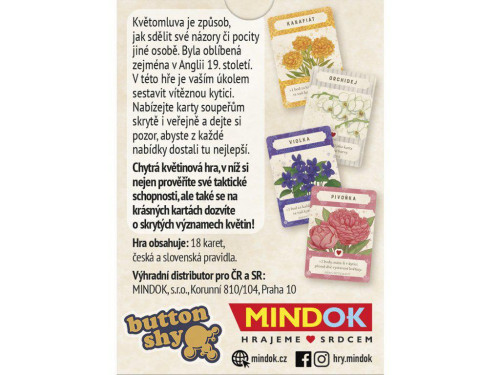 Řekni to květinou-minihra Mindok