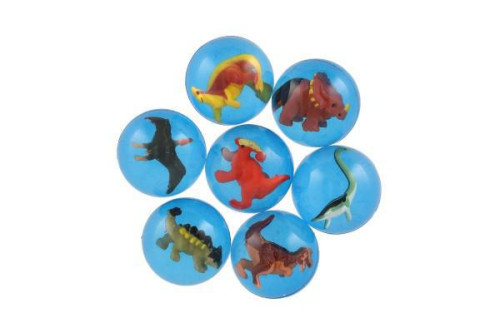 Míček/hopík s dinosaurem 4 cm