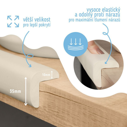 Ochranná páska pěnová pro ochranu hran a rohů nábytku 2 m Sipo
