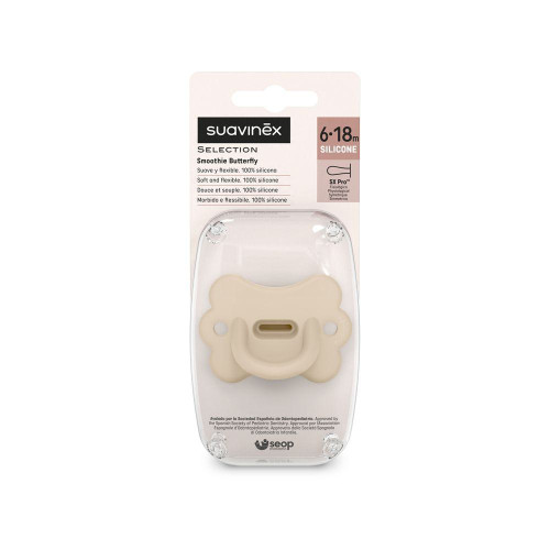Šidítko fyziologické silikon Butterfly 6-18 m SX PRO Colour Essence Suavinex