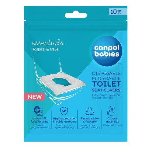 Hygienické jednorázové WC podložky 10 ks Canpol babies