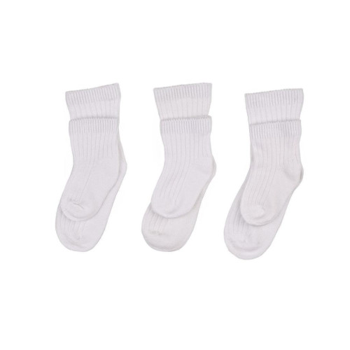Bambusové ponožky KIKKO Pastels White 2 páry vel. 24-36 měsíců