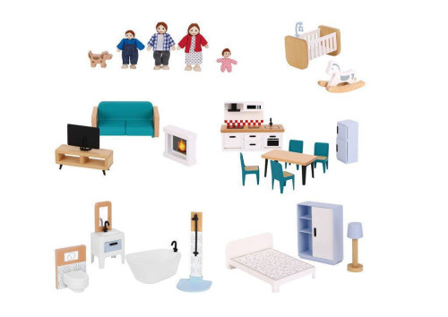 Domeček pro panenky Barbora s příslušenstvím 2Kids Toys