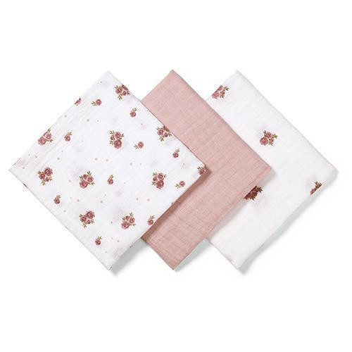 Mušelínové plenky Super Soft růžové 3 ks 70x70 cm BabyOno