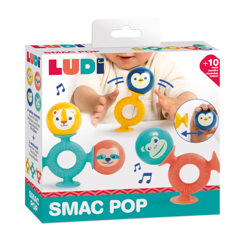 Chrastítka s přísavkou Smac Pop Ludi