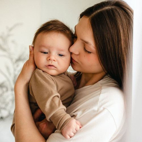 Merino kojenecký overal karamelový Eevi