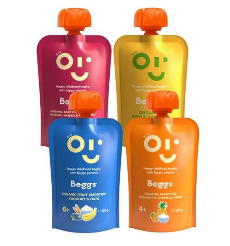 Beggs BIO Mix ovocných příkrmů (4× 120 g)