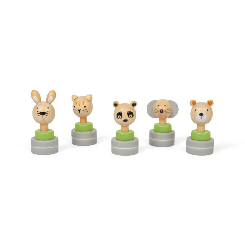 Dřevěná inkoustová razítka Zvířátka Bigjigs Toys