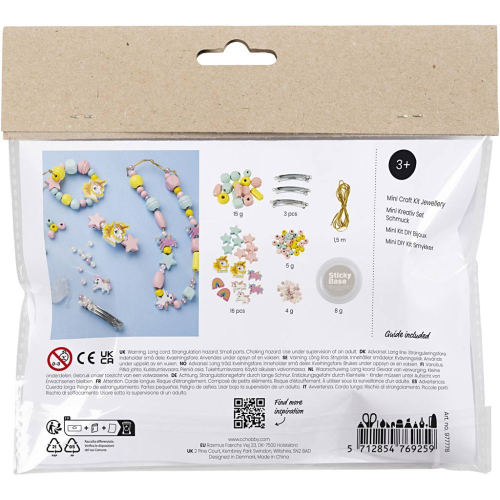 Kreativní sada Mini Craft Kit Jewellery Blue Pink Creativ Company