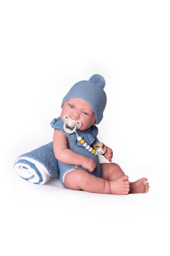 Realistická panenka miminko s celovinylovým tělem Sweet reborn Nacido 42 cm Antonio Juan