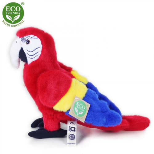 Plyšový papoušek červený Ara Arakanga 24 cm Eco-Friendly Rappa