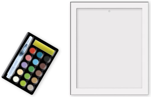 Sada maxi Malování podle čísel Koně Janod Atelier