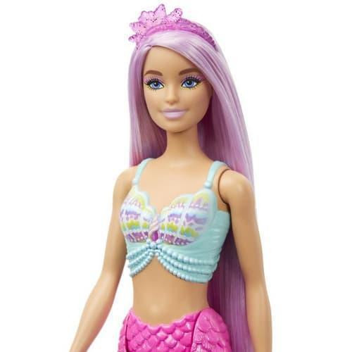Pohádková panenka s dlouhými vlasy - mořská panna Barbie