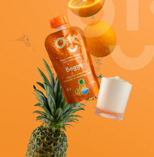 Beggs BIO Smoothie s jogurtem a tropickým ovocem (120 g) 12 ks Beggs