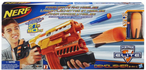 NERF Demolisher na šipky a mega střely