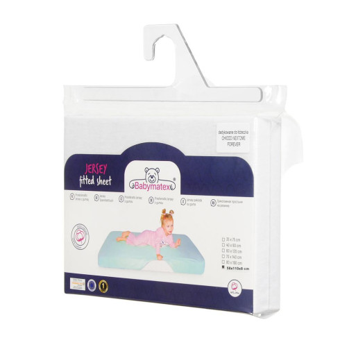 Prostěradlo jersey s gumou 58 x 110 x 8 cm Babymatex