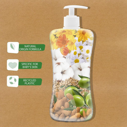 Šampon na vlasy a tělo Baby Moments 92 % přírodních složek 200 ml Chicco