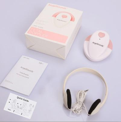 AngelSounds JPD 100S Prenatální odposlech bílá / růžová