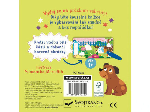 Malování vodou do tašky Zahrada