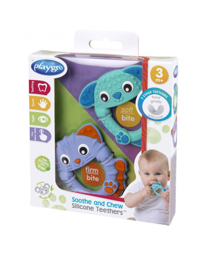 Silikonová kousátka zvířátka Playgro