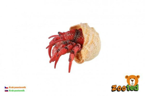 Krab poustevník zooted plast 7 cm