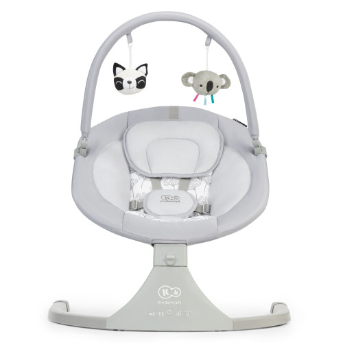 Lehátko houpací s melodií 2v1 LULI grey, do 9 kg KINDERKRAFT