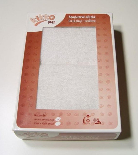 Bambusové froté pleny z 60 x 60 cm Kikko 2 ks