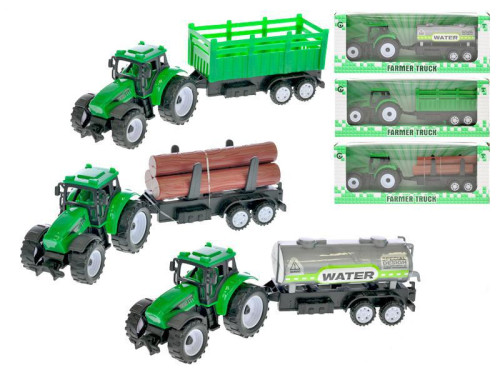 Traktor s vlečkou 21 cm na zpětný chod
