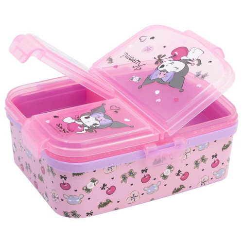 Svačinový box s přihrádkami 550 ml Kuromi