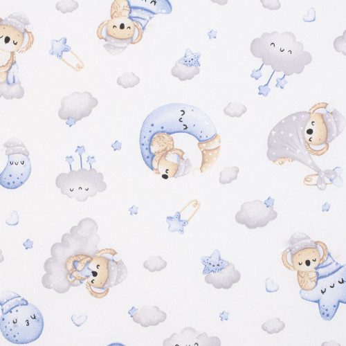 Dětská pěnová matrace New Baby Standard 120 x 60 x 6 cm koala modrá