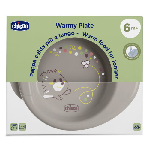 Talíř protiskluzový udržující teplé jídlo 6 m+ Chicco