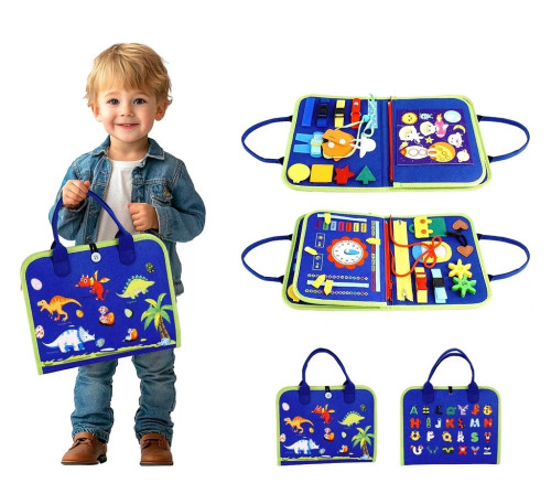 Senzorická busy kniha Dinosauři 4 2Kids Toys