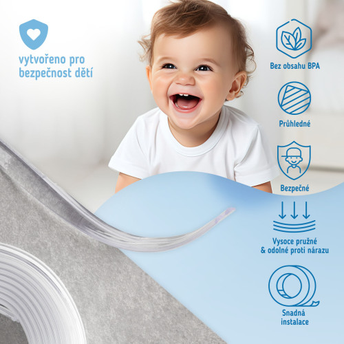 Ochranná páska na hrany transparentní 3 m Sipo