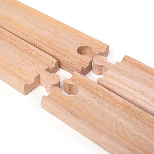 Dlouhé rovné koleje 21 cm 4 ks Bigjigs Rail