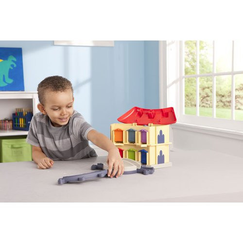 Chuggington - Přenosný set s dvoupatrovým depem