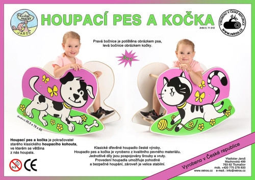 Houpací pes a kočka
