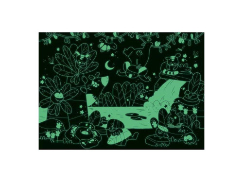 Puzzle svítící ve tmě Vodopád - 24 pcs Moulin Roty
