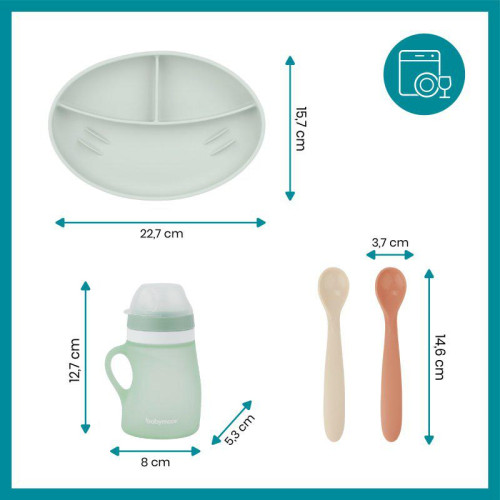 Silikonová jídelní sada Grow ´isy kit